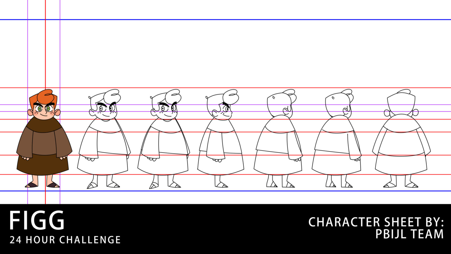 Figg is a whimsical and expressive character designed for the 24 Hour Animation Challenge, where creativity meets rapid execution. With a quirky charm and dynamic silhouette, Figg was crafted to be both visually appealing and animation-friendly, allowing f